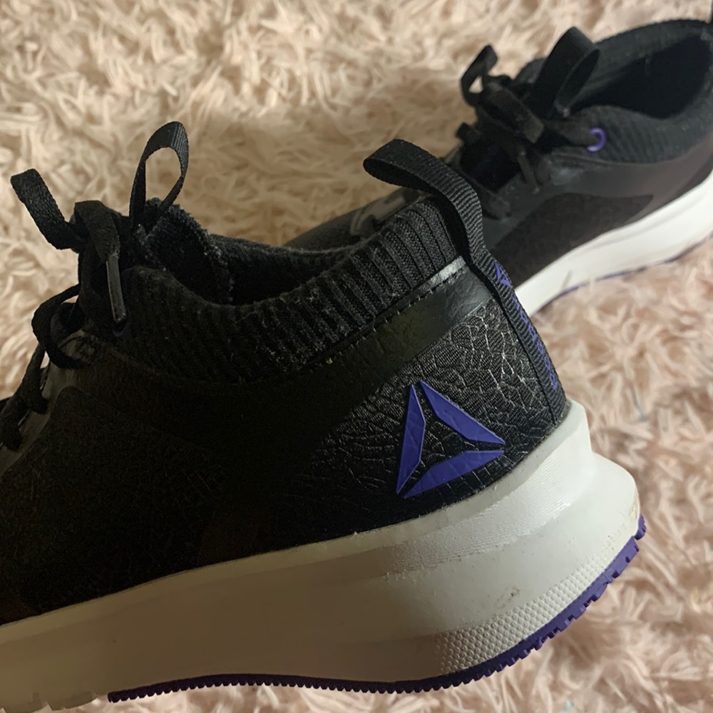 black and purple Reebok worn once a little dusty
